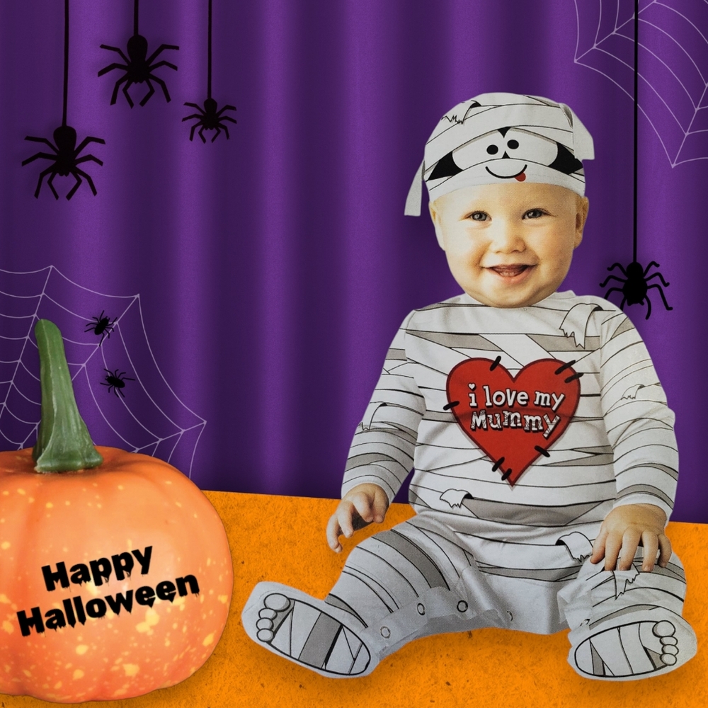 NWT Way To Celebrate I Love Mummy Costume Size 6-12 Months